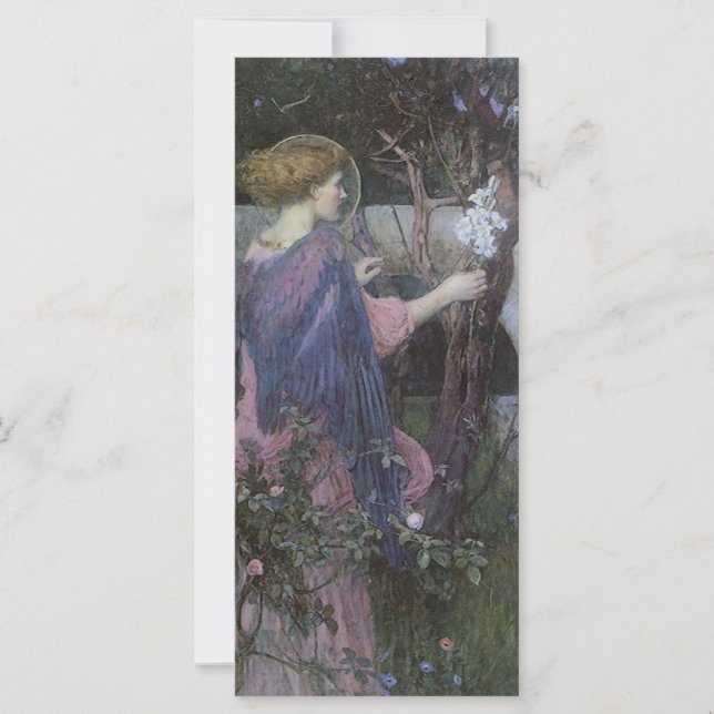 Carte Annonciation de John William Waterhouse (Devant)