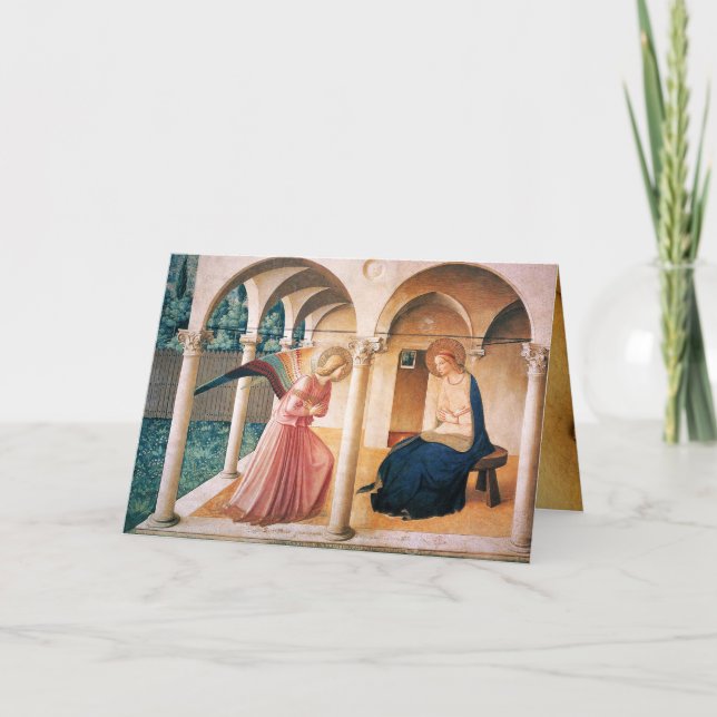 Carte ANNONCIATION Fra Beato Angelico Vieux Bénédiction  (Devant)