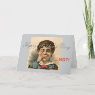 Carte Anti Father's Day Card, bad dad family dysfunction