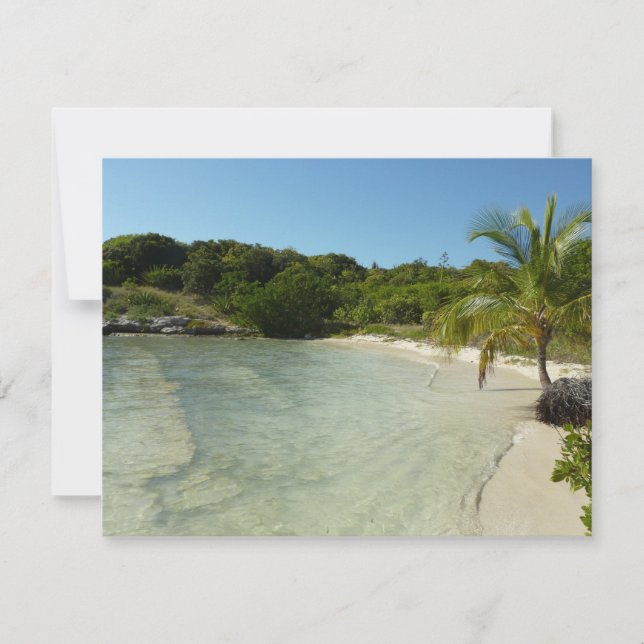 Carte Antiguan Beach Beautiful Tropical Landscape (Devant)