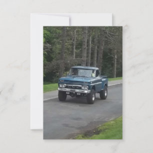 Carte Antique classic bleu GMC Pickup
