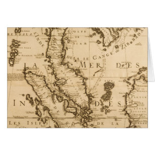 Carte antique d'Asie du Sud-Est   1687
