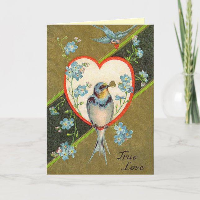 Carte antique de jour de Valentines (Devant)