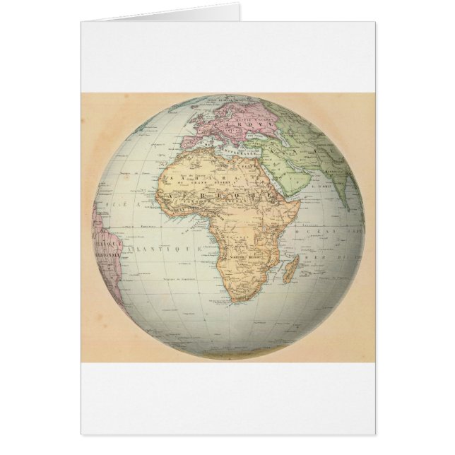 Carte antique de l'Afrique (Devant)