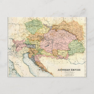 Carte antique de l'Empire autrichien