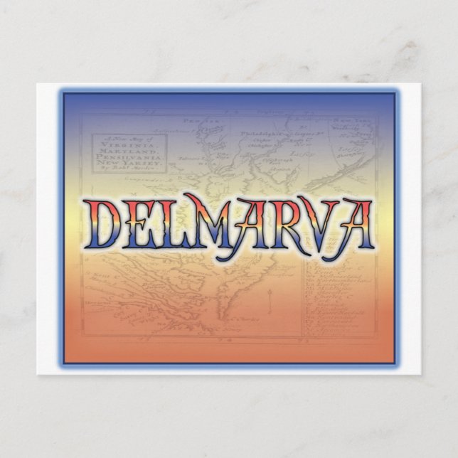 Carte antique DelMarVa (Devant)