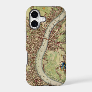 Carte antique du 17e siècle de Londres W. Hollar