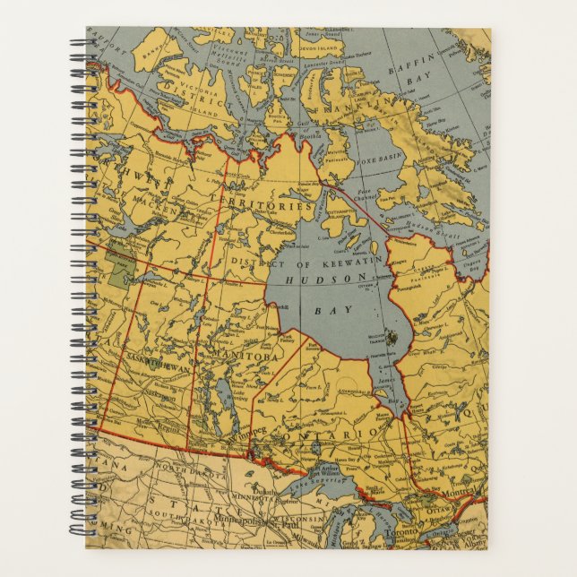 Carte antique du Canada (Devant)