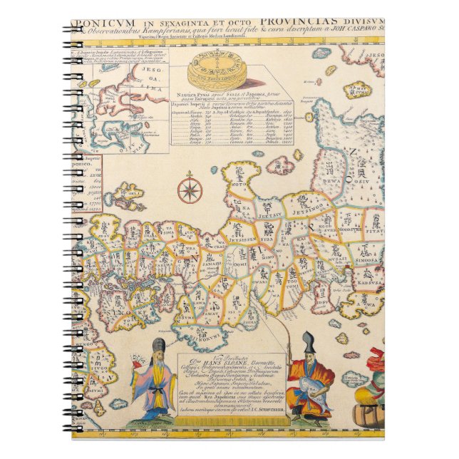 Carte antique du Carnet des provinces de Chine (Devant)