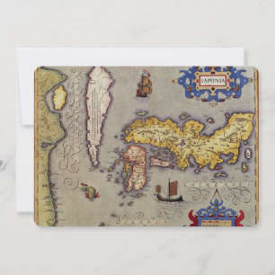 Carte antique du Japon par Mercator et Hondius