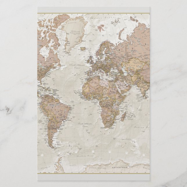 Carte antique du monde (Devant)