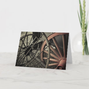 Carte Antique Farm Cart Wheels