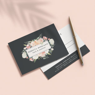 Carte Antique Floral Logo Certificat cadeau
