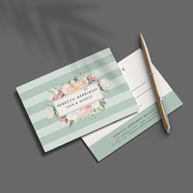Carte Antique Floral Logo Certificat cadeau (Créateur téléchargé)