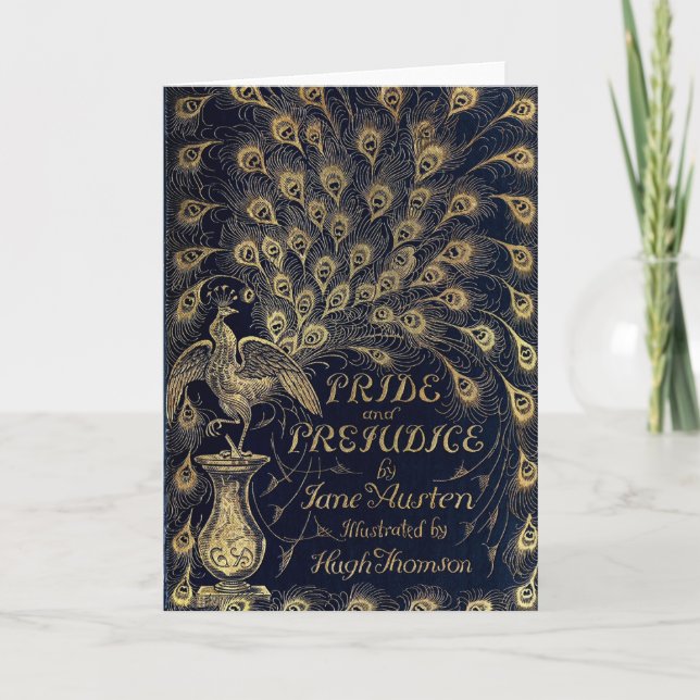 Carte Antique Pride et Préjugés Édition Peacock Couvertu (Devant)