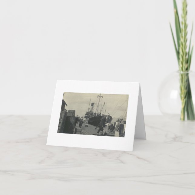 Carte Antique Real Photo Ship Note | Vierge à l'in (Devant)