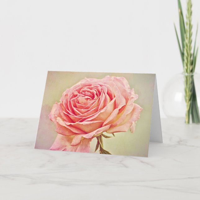 Carte Antique Rose Art Art (Devant)