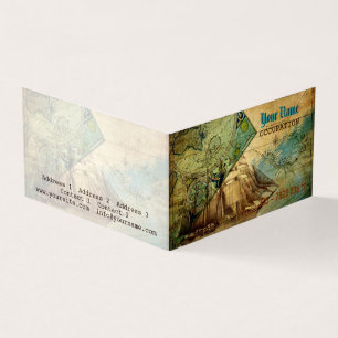 Carte antique Vintage - Carte de visite