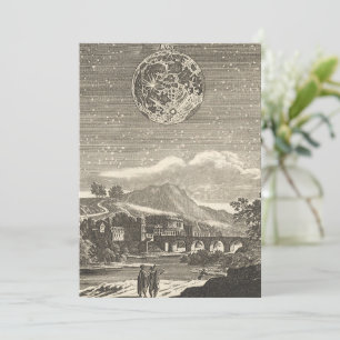 Carte Antiquité de l'ère de la Renaissance Lune par Alla