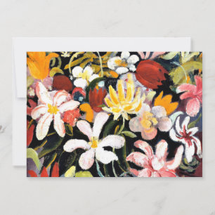 Carte Août Macke peinture, Tapis de fleurs