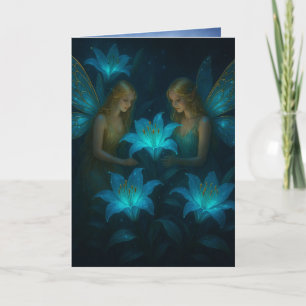 Carte Apaisante Pensée de Toi Bleue Lily Fée