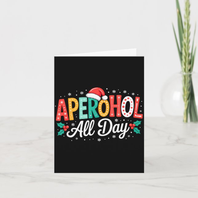 Carte Aperohol All Day - Funny Christmas Spritz  (Devant)