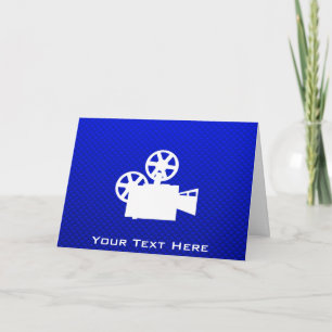 Carte Appareil-photo de film bleu