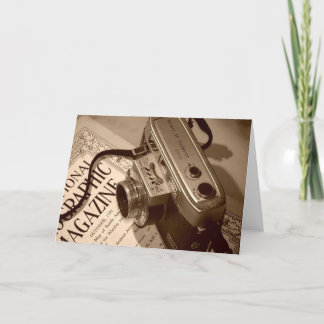 Carte appareil photo de grand-père