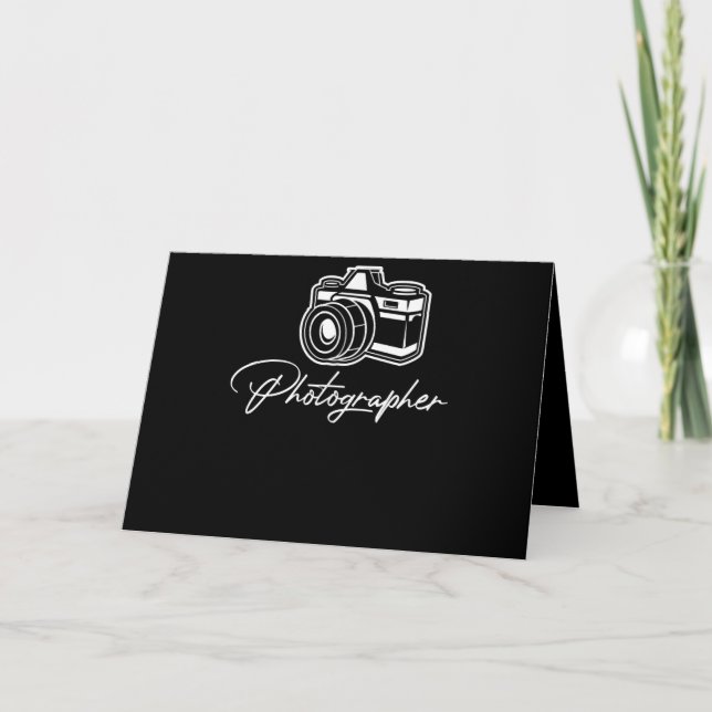 Carte Appareil Photo Photographe Objectif Cameraman Mise (Devant)