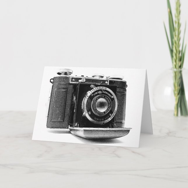 Carte Appareil-photo vintage (Devant)