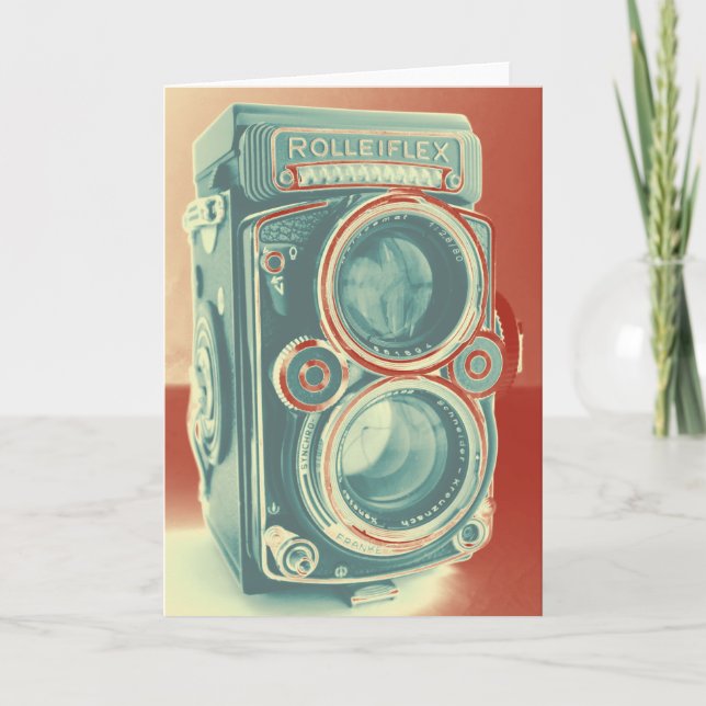 Carte Appareil-photo vintage (Devant)