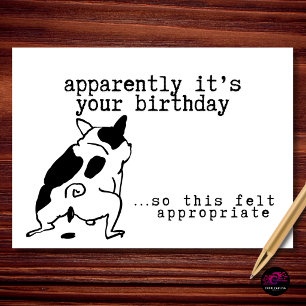 Carte Apparemment, c'est votre anniversaire. Comme c'est