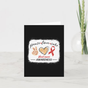 Carte appariement sang cancer sensibilisation paix amour