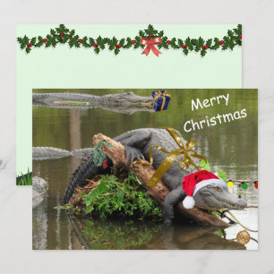 Carte Appartement de Noël de l'Alligator américain