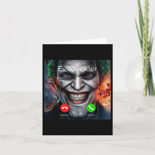 Carte Appel entrant d'humour horreur d'Evil Jonkler Hall