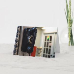 Carte Appel vintage : Rétro Téléphone