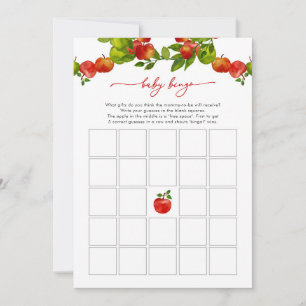Carte Apple Baby shower Jeu Apple Baby Bingo Jeu