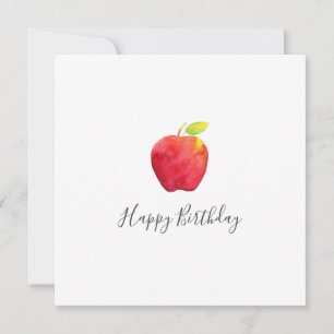 Carte Apple couleur rouge