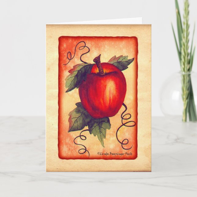 Carte Apple rouge (Devant)