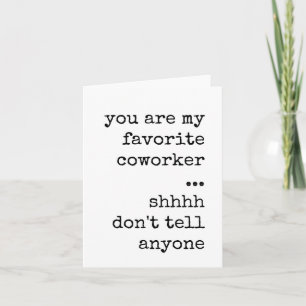 Carte Appréciation Coworker, Carte, Drôle, Téléchargeabl