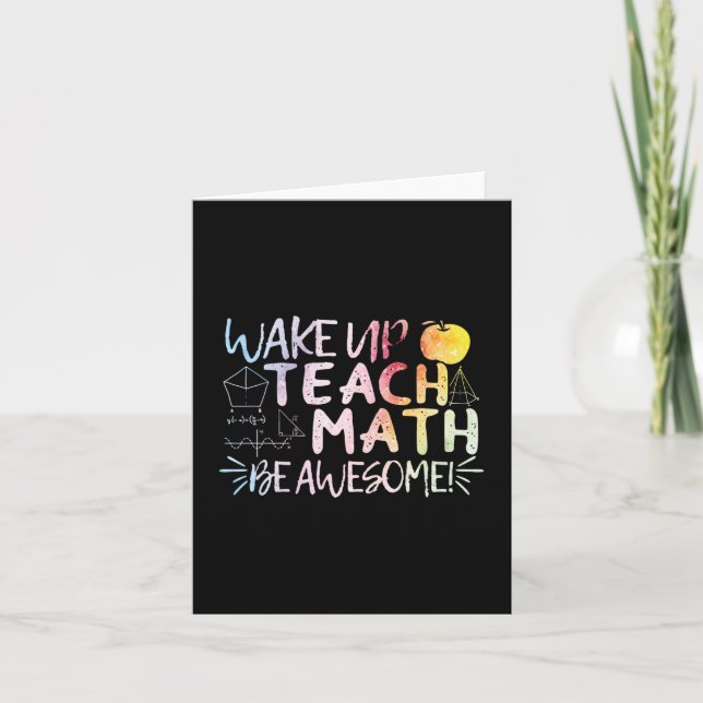Carte Appréciation de l'enseignant en mathématiques - So (Devant)