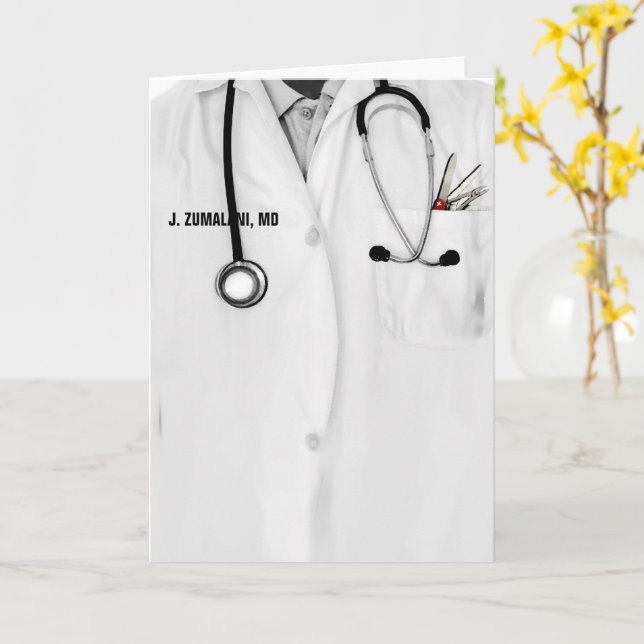 Carte Appréciation du docteur (Fleur jaune)