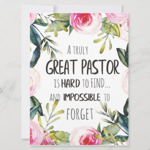 Carte Appréciation du pasteur Cadeau Pastor Merci citati