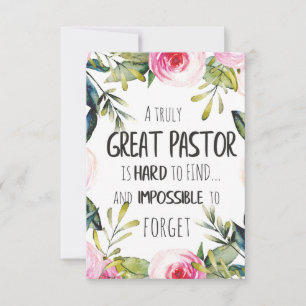 Carte Appréciation du pasteur Cadeau Pastor Merci citati