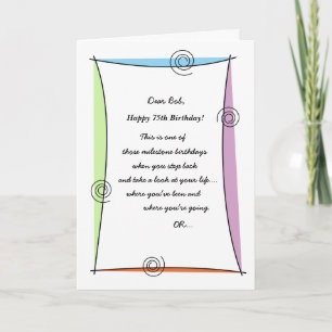 Carte Appréciez le soixante-quinzième anniversaire de