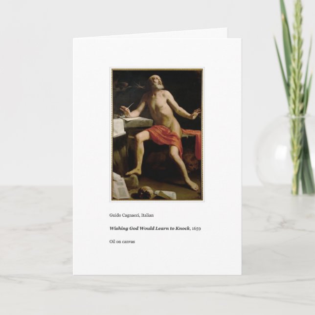 CARTE APPRENEZ À KNOCK BANTHDAY CARD (Devant)