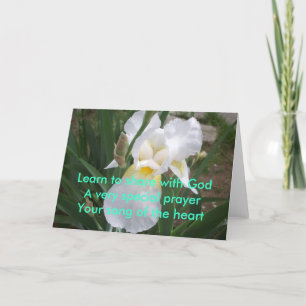 Carte Apprenez - la part avec Dieu