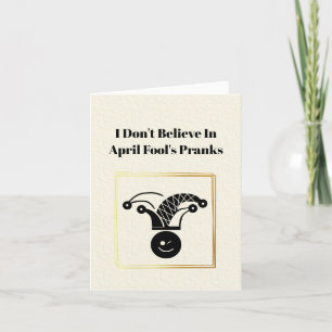 Carte April Fool's Card Without Pranks