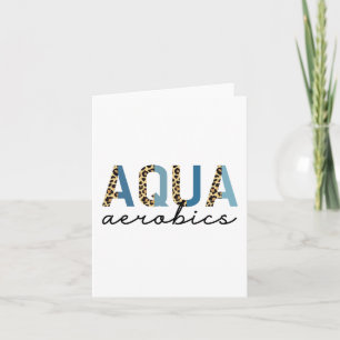 Carte Aqua Aerobics Empreinte Cheetah Livres d'aquagym