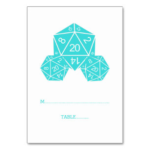 Carte Aqua D20 Dice Place